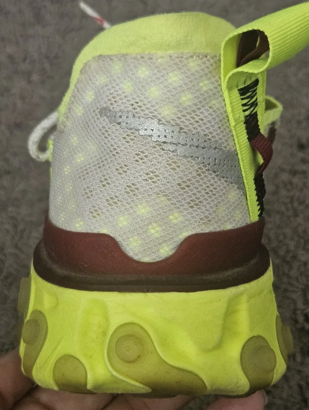 NIKE React Runner ISPA Platinum Volt Running Shoes Mens Size 8‎ CT2692-002